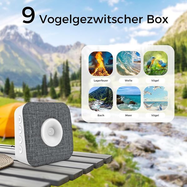 Акустическая релакс-система COTINSE HWBOX-01 с датчиком движения и звуками природы Grey M3091 фото