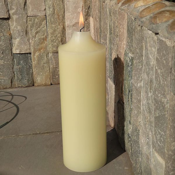 Широка свічка 25 см (150 годин), cream 0783 фото