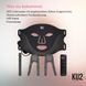 LED-маска для світлотерапії обличчя KU2 Cosmetics (180 світлодіодів) 7 режимів Black M2994 фото 5