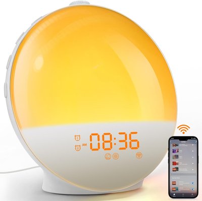 Световой будильник Dekala Sunrise Wi-Fi, FM-радио, умная подсветка 1134 фото