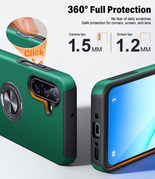 Чохол для Samsung Galaxy A17 5G із захисним склом та тримачем T3625 фото