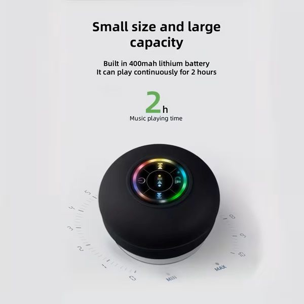 Портативна бездротова колонка з присоскою для смартфонів або планшетів T3968 фото
