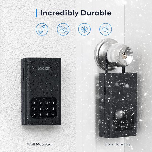 Портативний настінний замок для дверей Lockin Smart Key Safe L1 1799 фото