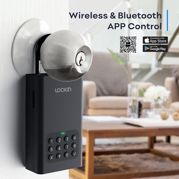 Портативний настінний замок для дверей Lockin Smart Key Safe L1 1799 фото