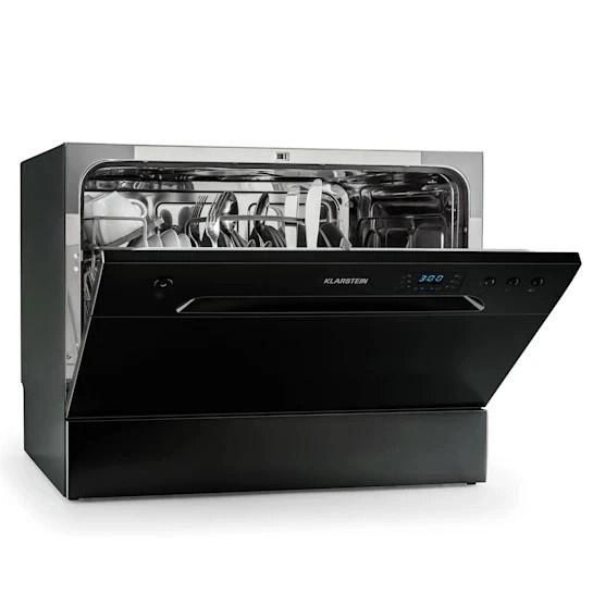 Вбудована посудомийна машина 55x43,5x49,5 см з ультрафіолетовим світлом KLARSTEIN Havasia UV 6 1380 Вт, чорний (10041825) 10041825 фото