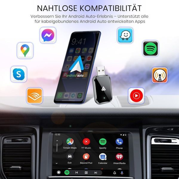 Автомобильный адаптер AIZEO для беспроводного Android Auto T0475-1 фото