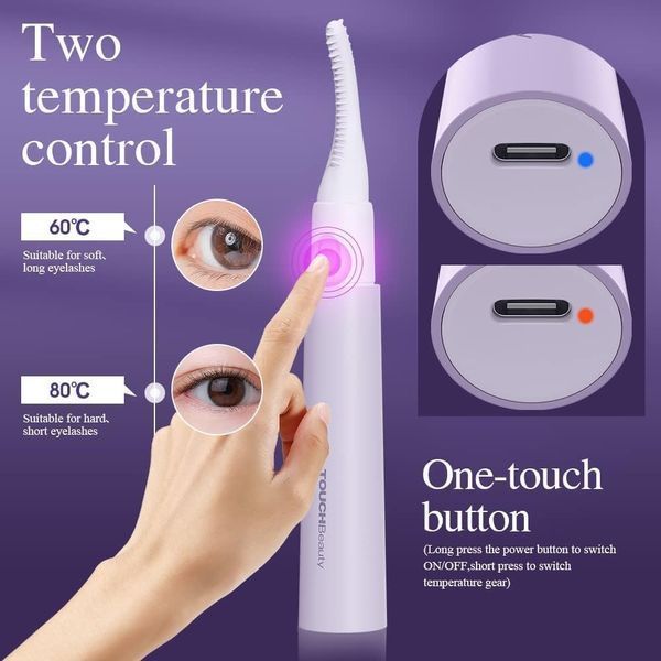 Електричні щипці для завивки вій TOUCHBeauty з підігрівом T0358 фото