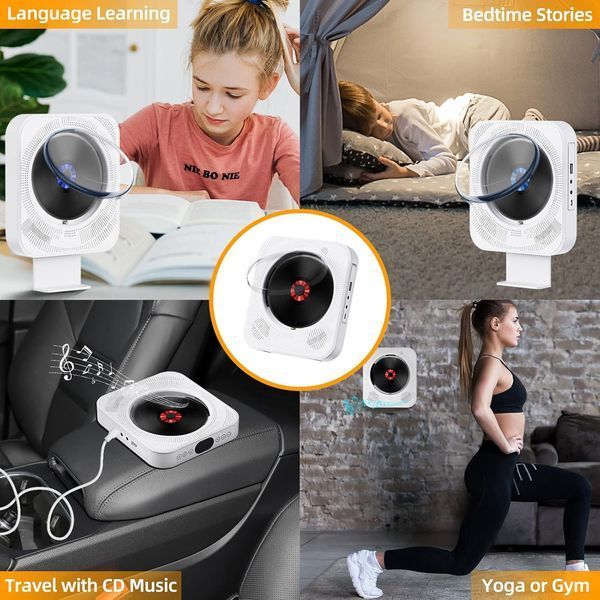 Портативний CD-плеєр з Bluetooth та Hi-Fi динаміком T1050 фото