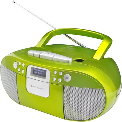 CD бумбокс Soundmaster SCD7800GR DAB+ CD MP3, USB, зеленый m73-1 фото