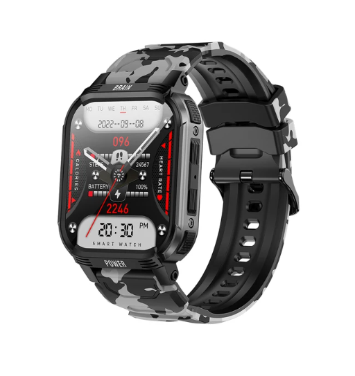 Водонепроникний смарт-годинник LEMFO з Bluetooth, 350 мАг, чорний/сірий 1343 фото