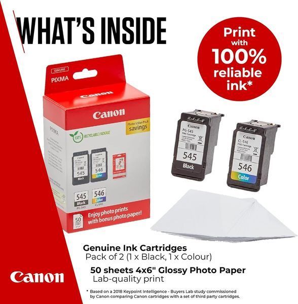 Набор чернильных картриджей для принтеров Canon + фотобумага (50 листов) T2506 фото