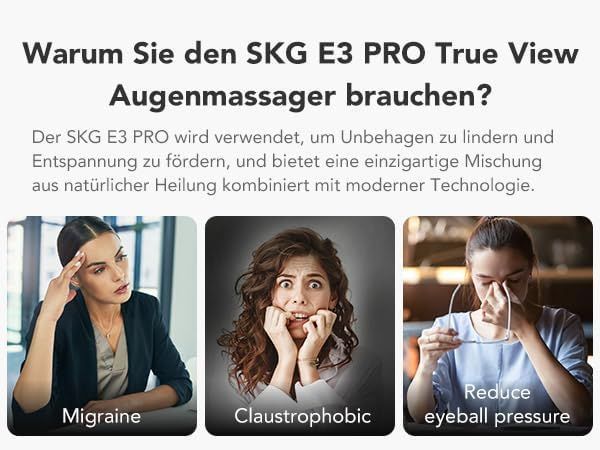 Массажер для глаз SKG E3 Pro с подогревом и Bluetooth M3824 фото