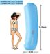 Водонепроникний надувний шезлонг-лежак SHENKEY 195 см, блакитний 1037 фото 2