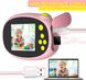 Цифрова камера 12 Мп для дітей Ushining з 5 іграми, фільтрами, 1080P з 32 ГБ картою, IPS-екран, рожева 0336 фото 6