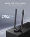 Підсилювач Wifi сигналу BrosTrend Wifi 6 1800 Мбіт/с з двома антенами, чорний 0049 фото 3