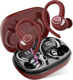 Беспроводные спортивные наушники Jesebang YT18 Red T3401 фото
