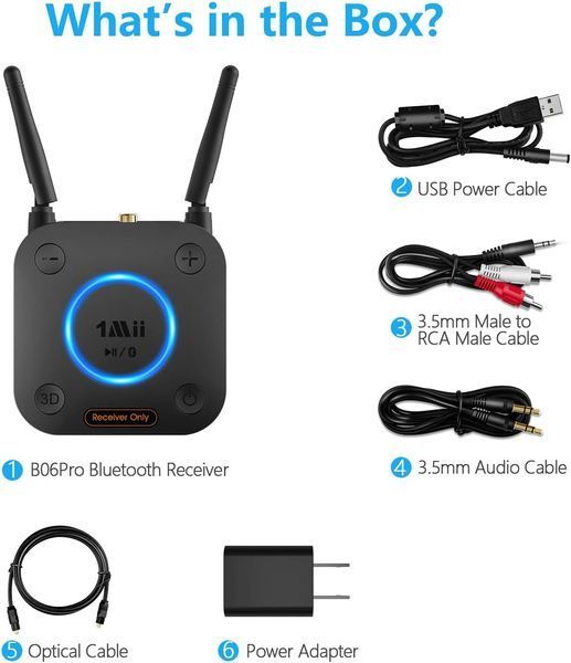 Диапазонный Bluetooth аудиоприемник для домашней стереосистемы T3827 фото