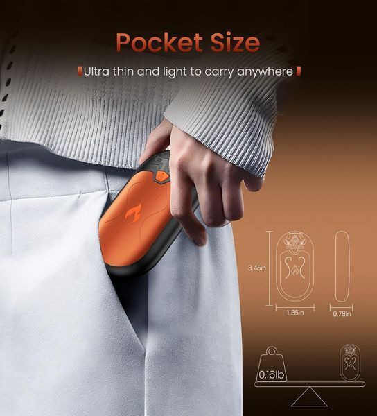 Акумуляторна грілка для рук DAXING TT-09 6000 mAh 2 шт T2805 фото