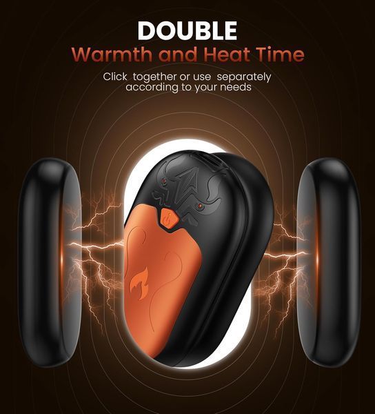 Акумуляторна грілка для рук DAXING TT-09 6000 mAh 2 шт T2805 фото