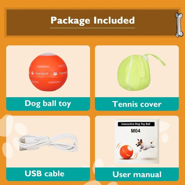 Игрушка мяч для собак с активацией движения с USB зарядкой 1440 фото