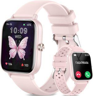 Женские умные часы с монитором сердечного ритма IP68 Android iOS T1895 фото