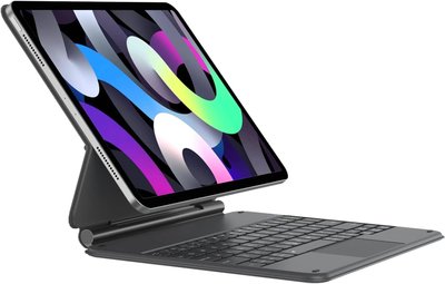 Чохол з клавіатурою Nimin для iPad з кольоровим підсвічуванням, чорний 1441 фото