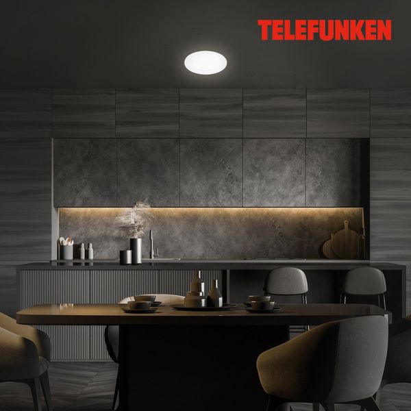 Светильник Telefunken LED встроенный, Smart Wifi RGB, Ø12см белый 0479 фото