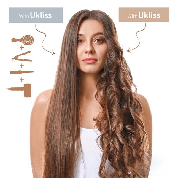 Фен-щетка 4 в 1 для укладки волос Ukliss WT-622 с 5 сменными насадками 0339 фото