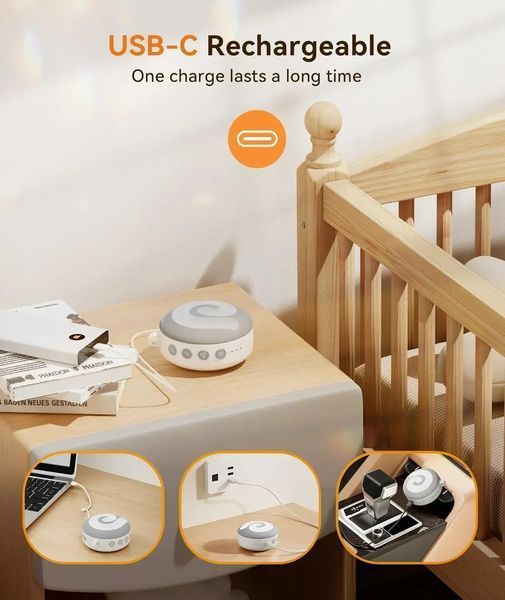 Генератор белого шума с колыбельными и ночниками Dreamegg Baby D11 T1002 фото