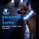 Світлодіодний нашийник для собак M (40-50см) з Li-On батареєю, синій 0685 фото 2