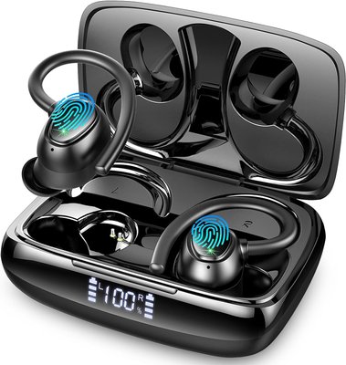 Беспроводные Bluetooth наушники, 4 микрофона, водонепроницаемые Lrecat 1142 фото