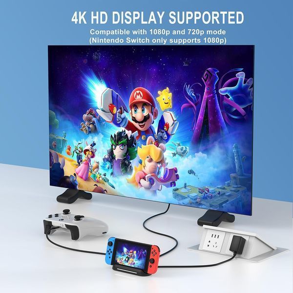 Док-станція 5-в-1 для Nintendo Switch OLED TV T1056 фото