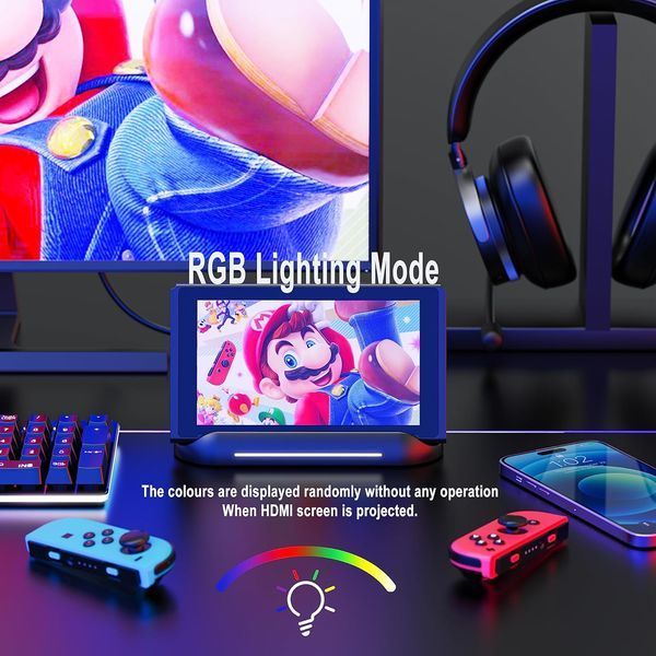 Док-станція 5-в-1 для Nintendo Switch OLED TV T1056 фото