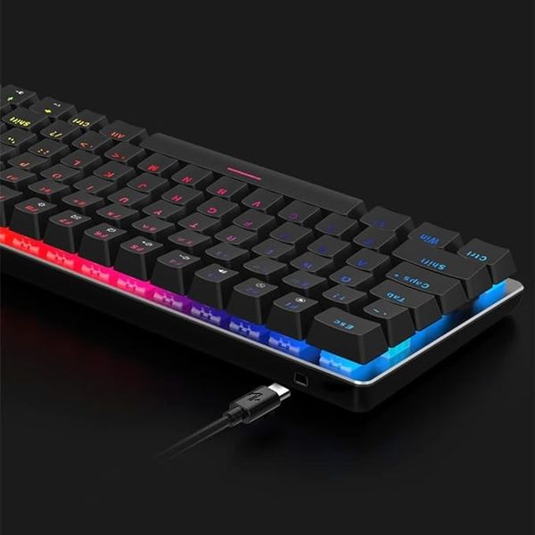 Механическая клавиатура Ajazz AK33 Geek RGB, 82 клавиши, черный, LED-подсветка 0221 фото