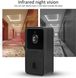 Видеодомофон, беспроводной дверной звонок с камерой Cyrank, ночное видение, 120°, WiFi черный 0432 фото 3