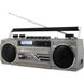 Аудіоплеєр MP3 soundmaster SRR70TI 2x15W режим запису, мікрофон, будильник, сірий m008 фото 2