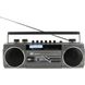 Аудіоплеєр MP3 soundmaster SRR70TI 2x15W режим запису, мікрофон, будильник, сірий m008 фото 4