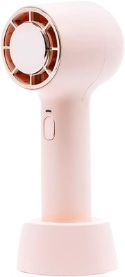 Портативний ручний вентилятор з акумулятором Li-On на 2200 мАг, рожевий 0272-1 фото