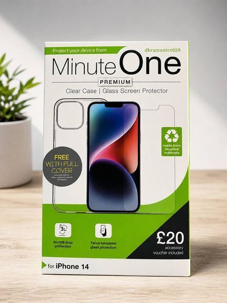 Комплект чохол та захисне скло Minute One для iPhone 14 T3733 фото
