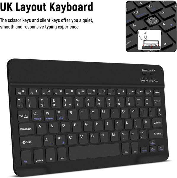 Чохол з клавіатурою для планшета Lenovo Tab M10 Plus 3rd Gen 10,6", чорний 1194 фото