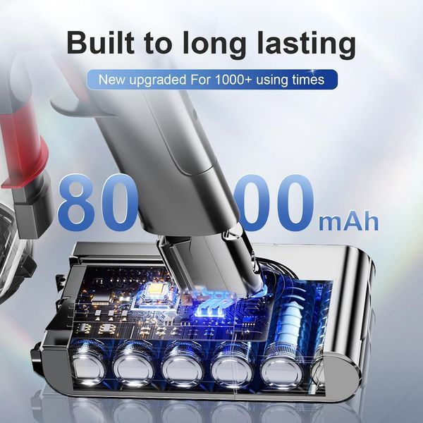 Акумулятор для пилососа Dyson V8 (SV10) BOANV 8000 мАг Gray T3159 фото