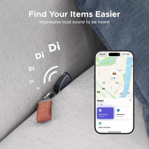 UGREEN GPS Трекер сумісний з Apple Find My (тільки для iOS) T1402 фото