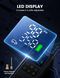 Портативний автомобільний компресор Lamicall VHEP03-EU-B з функцією Power Bank та LED-ліхтарем M3307 фото 3