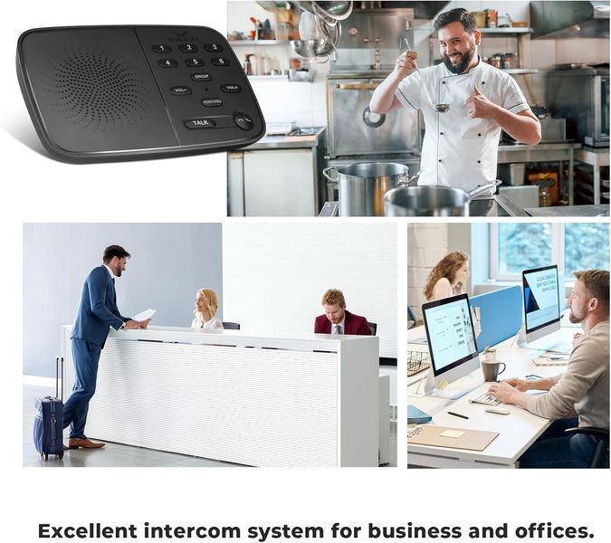 Бездротова система інтеркому Hosmart UltraSpeak HY812 Full Duplex 2 станції T3351 фото
