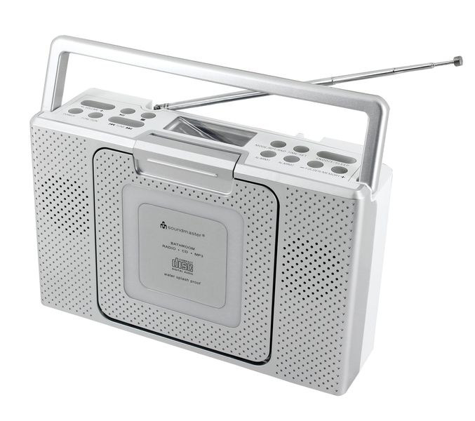 CD/MP3-радіо для ванної кімнати із IPX4 захистом від бризок Soundmaster BCD480 m009 фото