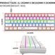 Компактная проволочная механическая клавиатура Snpurdiri с подсветкой RGB, 61 клавиша 1515 фото 3