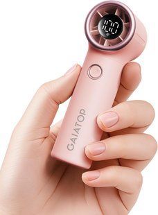 Портативний міні-вентилятор 4000 мАг Gaiatop Pink T2450 фото