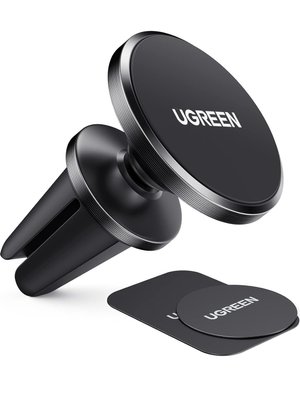 Магнітний тримач для телефону UGREEN для автомобіля, чорний 1332 фото