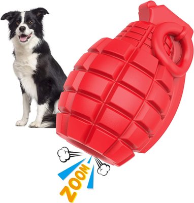 Жевательная игрушка для собак из натурального каучука, красная 0926 фото