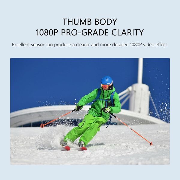 Экшн-камера нагрудная RUDTAR Body Cam 1080P FHD + карта 32GB M3390 фото